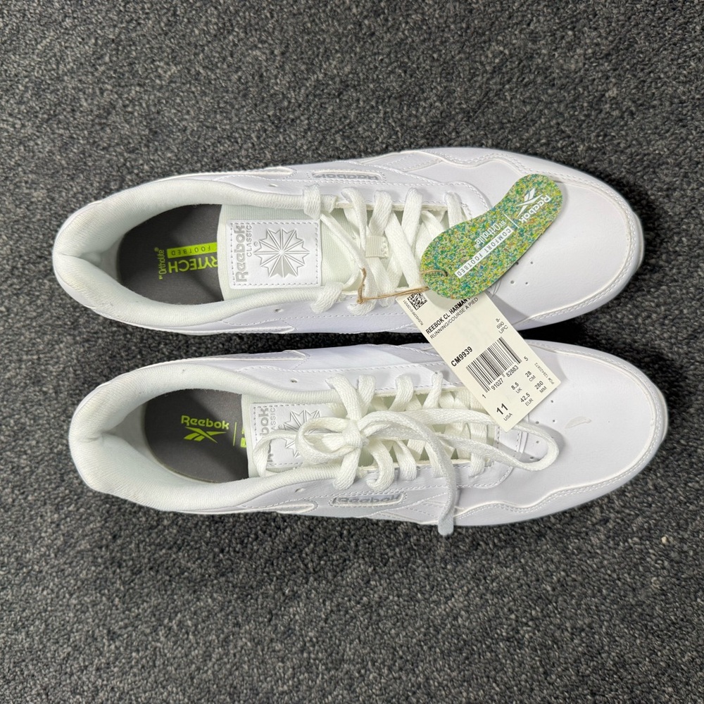 Reebok Women's Classic Harman Run White Sneakers Size 11